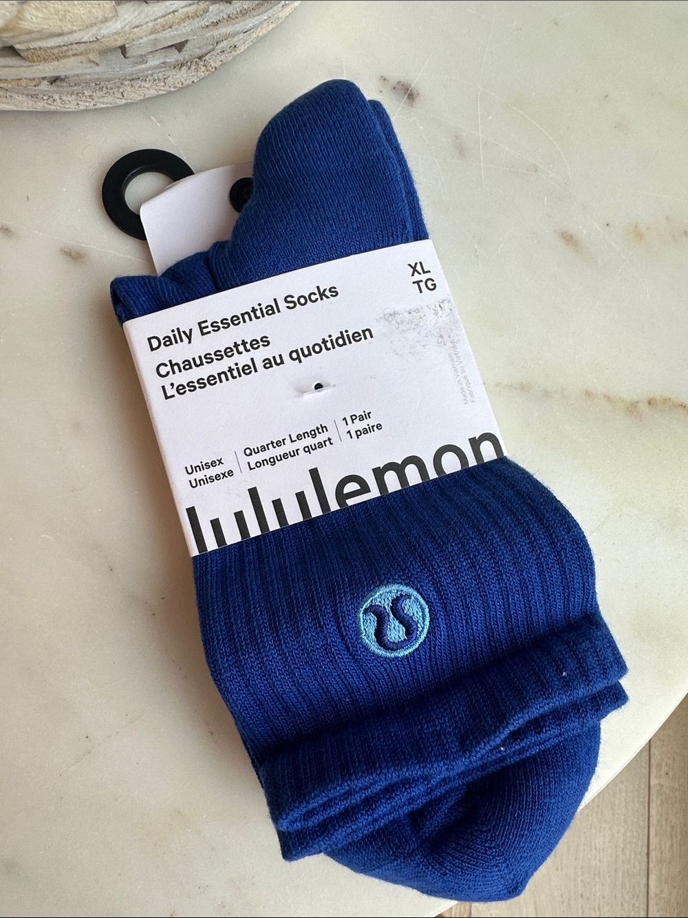 lululemon athletica Men's Daily Essential Quarter Socks - Royal Blue